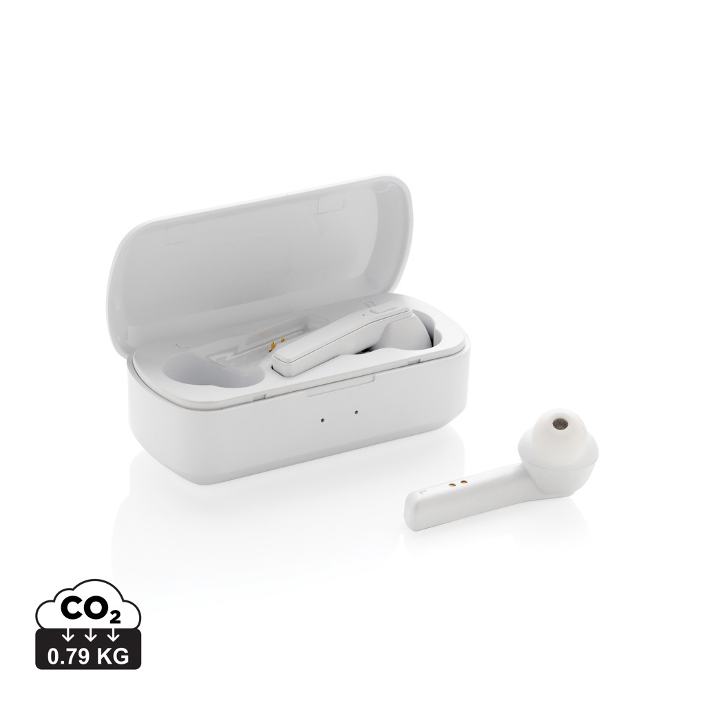 Auriculares inalámbricos publicitarios con caja de carga